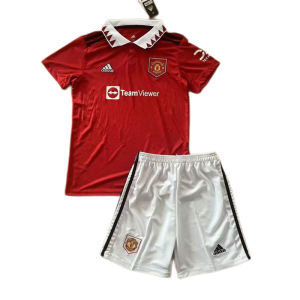Nogometni Dres Manchester United Dječji Domaći 2022 2023（+ kratke hlače）