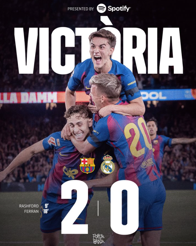 Barcelona 2-0 svladala Real Madrid i osigurala naslov prvaka