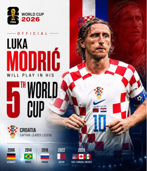 Legenda ne prestaje! 40-godišnji Modrić predvodi Hrvatsku na Svjetskom prvenstvu 2026.